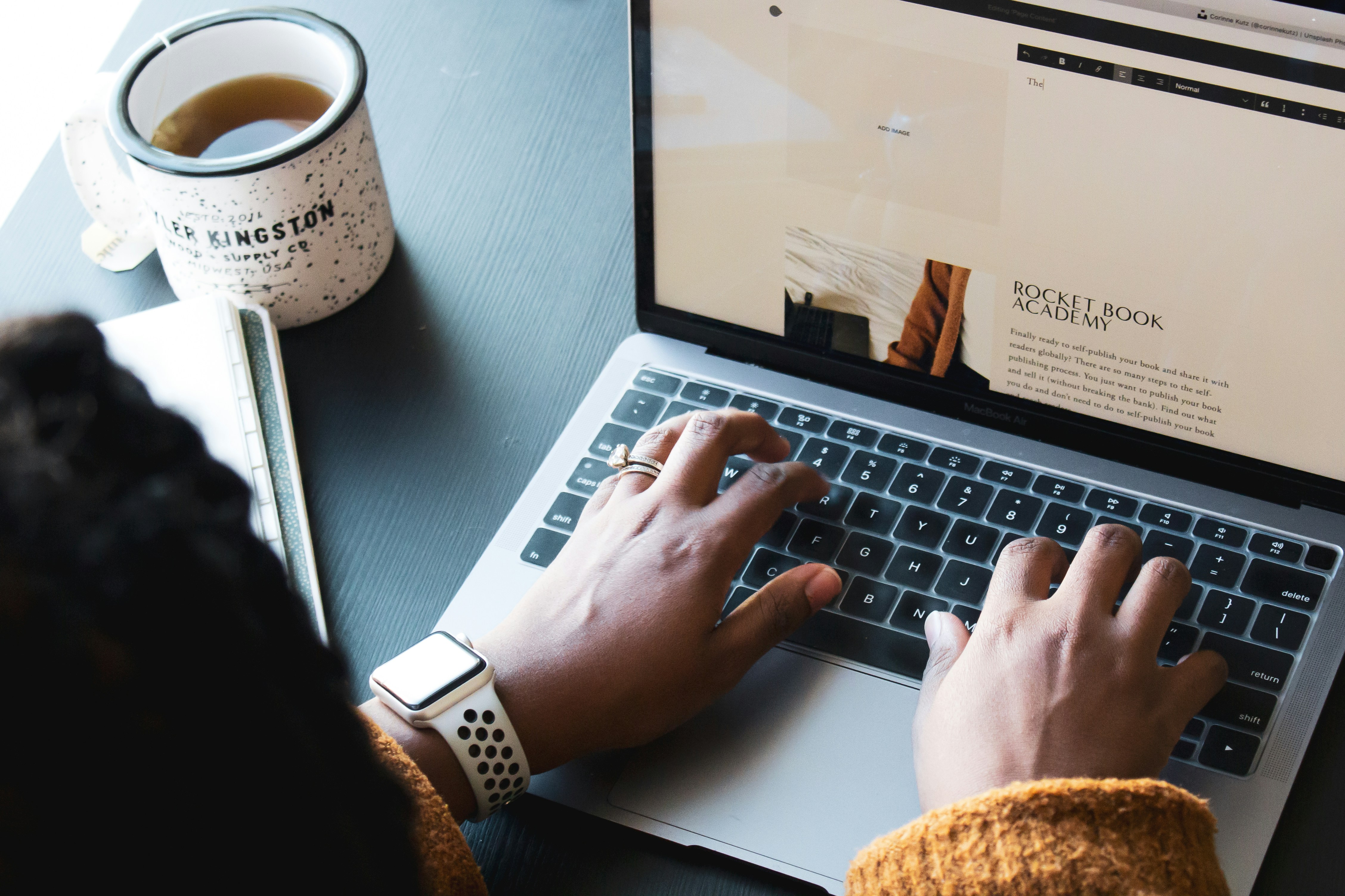 Freelancer working